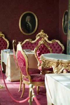 Inside Villa Monastero Stock Photos