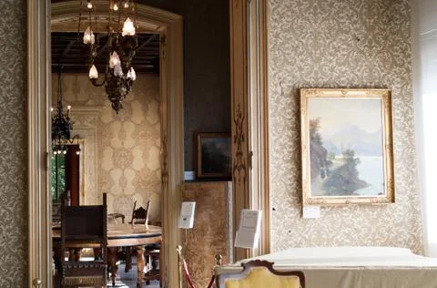 Inside Villa Monastero Stock Photos