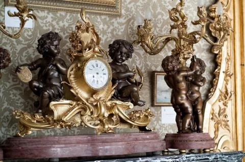 Inside Villa Monastero Stock Photos