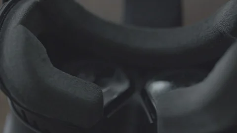 Inside of Virtual reality glasses goggles Stock Footage 112227086