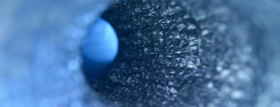 Inside vortex pipe. Stock Photos