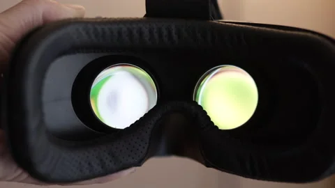 Inside vr goggles for Metaverse and virtual reality concept Stock Footage 175205240