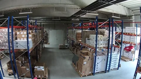 Inside a warehouse of books Stock Footage 41338923