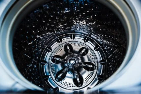 Inside of washing machine drum Stock-Fotos