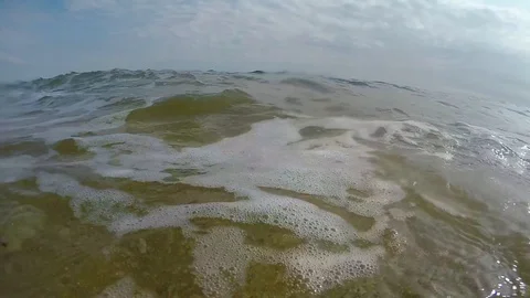 Inside the wave Stock Footage 88000735