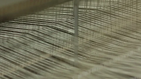Inside The Weaving Loom Stock Footage 88053937