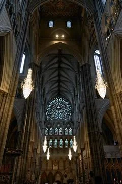The inside of Westminster Abbey Stock Photos