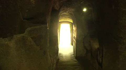 Inside the white tunnel Stock Footage 41379892