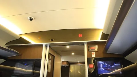 INSIDE OF WHOOSH TRAIN, FASTEST TRAIN IN INDONESIA Stock Footage 252760893