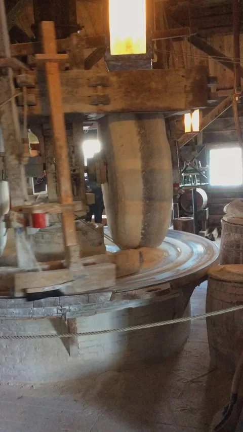 Inside a windmill Stock Footage 280053629