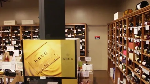 Inside Wine Store 03 Stock Footage 49970391