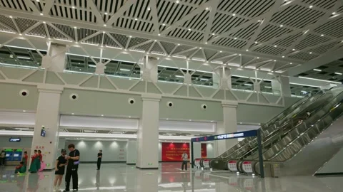 Inside a Wuhan metro train Stock Footage 347485848
