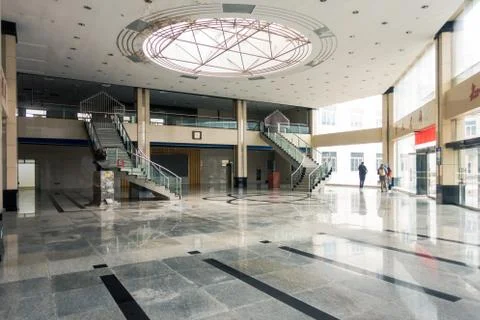 Inside the Xi'an University of Technology Communication Building New Campus A Stock Photos