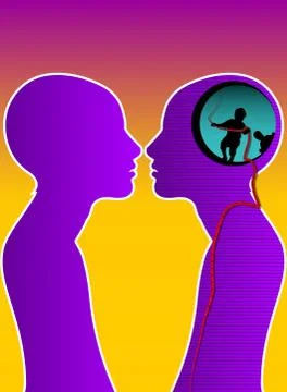 Inside your mind, illustration Stock Illustration