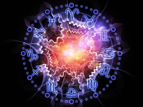 Inside of Zodiac Stock Illustration
