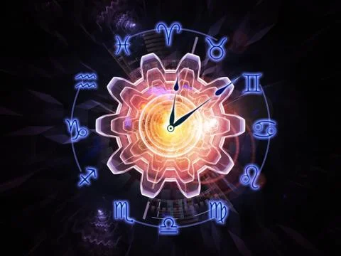 Inside of Zodiac Stock Illustration