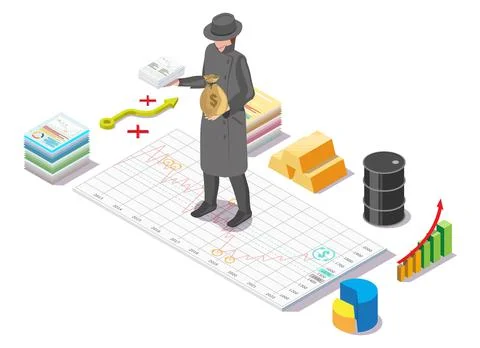 Insider threat vector hacker stealing money, data Stock Illustration