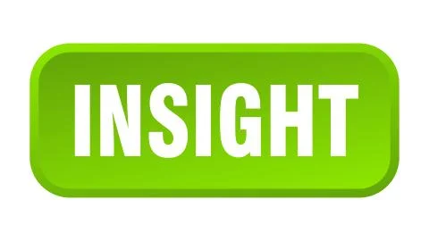 Insight button. insight square 3d push button Illustrazione stock