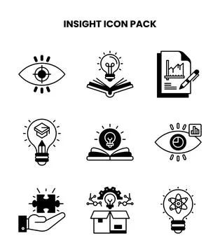 Insight DuoTone Bundle Icons Pack Stockillustratie