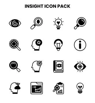 Insight DuoTone Icons Pack Stock Illustration
