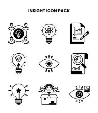 Insight DuoTone UI Icons Pack Stock Illustration
