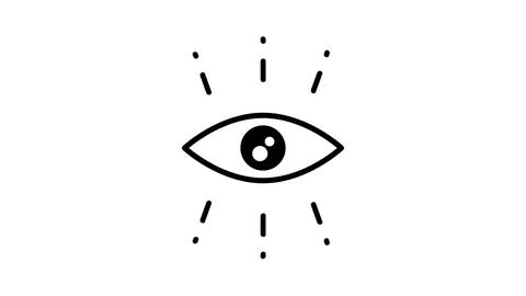 Insight Eye Icon Stock Footage 343508867