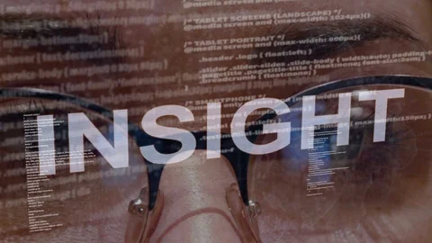 Insight text on female software developer Stock Footage 107513724