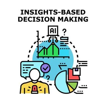 Insights based decision making with ai assistance イラスト素材