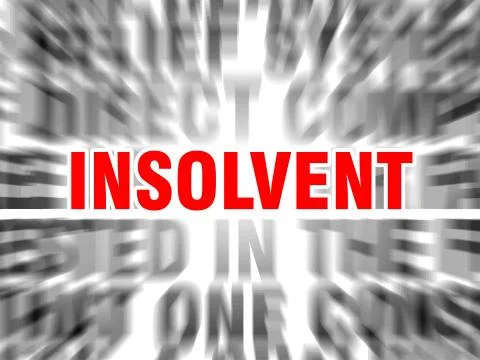 Insolvent Stock Illustration
