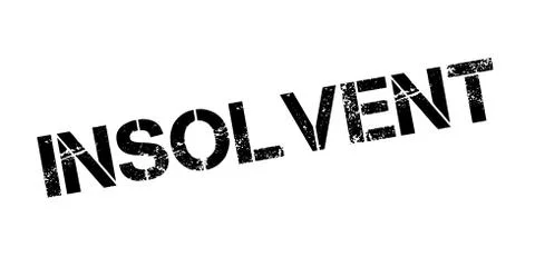 Insolvent rubber stamp Stock Illustration