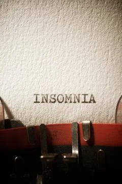 Insomnia concept view Stock Photos