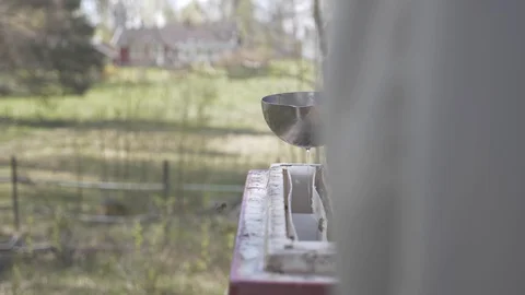 Inspecting the bee hive 4 Stock Footage 130069930