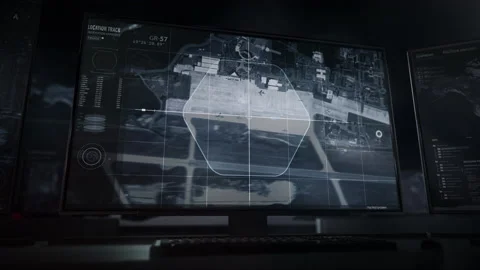 Inspecting German air base and its military planes with live satellite footage Video stock 147835195