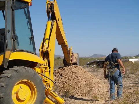 Inspecting the Hole Stock Photos