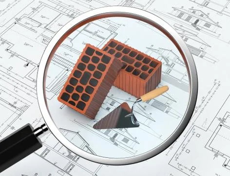 Inspecting a project Stock Illustration