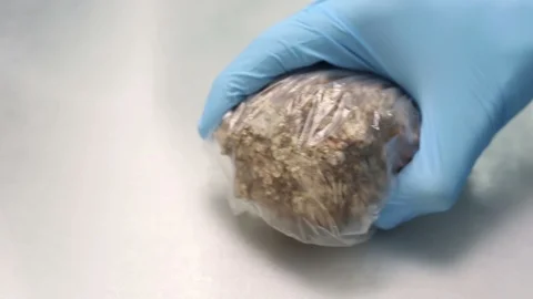 Inspecting stone with stethoscope. Video stock 97214402