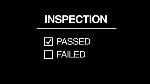 Inspection checklist animation on transp... | Stock Video | Pond5
