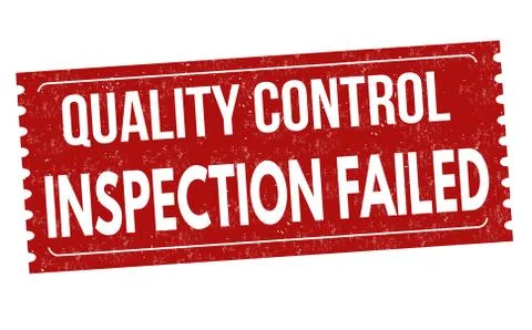 Inspection failed grunge rubber stamp Stock Illustration