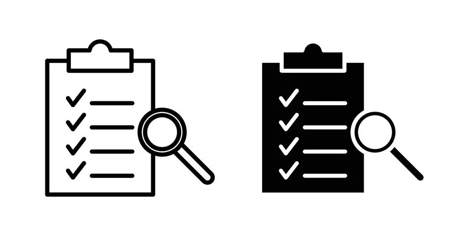 Inspection icon vector design illustrations Stock Illustration