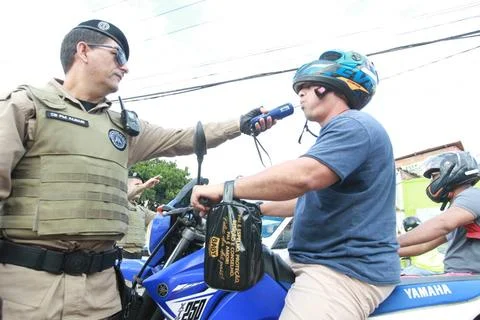  inspection to identify drunk drivers feira de santana, bahia, brazil - ap... Stock Photos