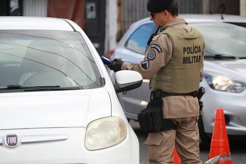  inspection to identify drunk drivers feira de santana, bahia, brazil - ap... Stock Photos