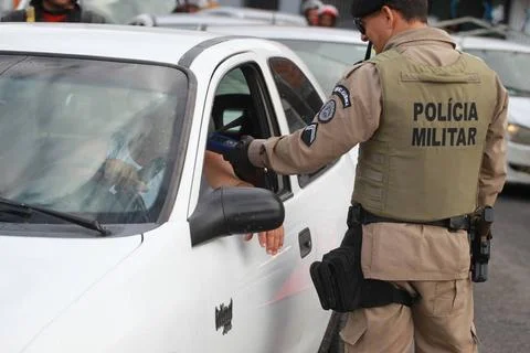  inspection to identify drunk drivers feira de santana, bahia, brazil - ap... Stock Photos