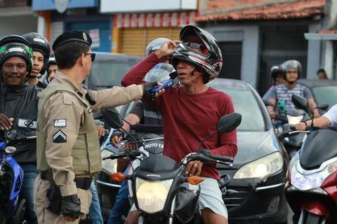 Inspection to identify drunk drivers Stock Photos