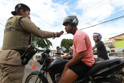 Inspection to identify drunk drivers Stock Photos