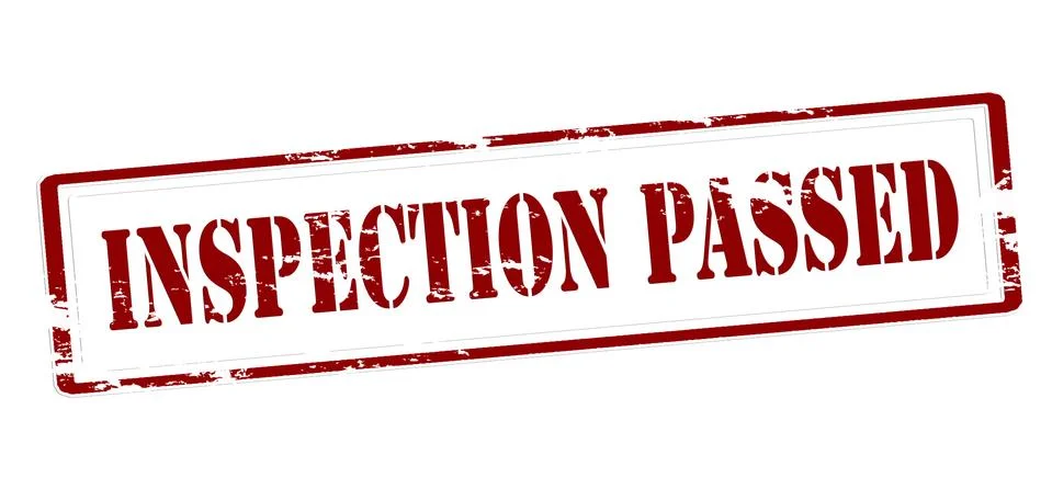 Inspection passed Stock Illustration