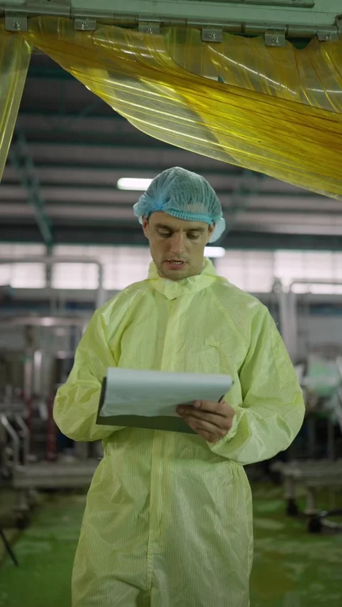 Inspection in Production Line Stock Footage 332844750