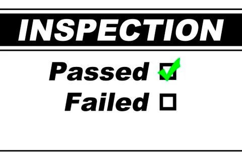 Inspection Results Passed Stock Illustration