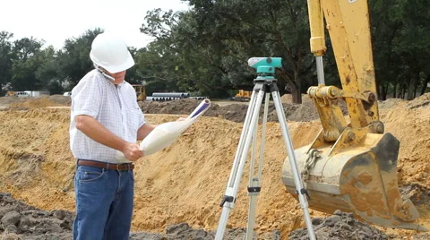 Inspector On Cellphone Stock Footage 915541