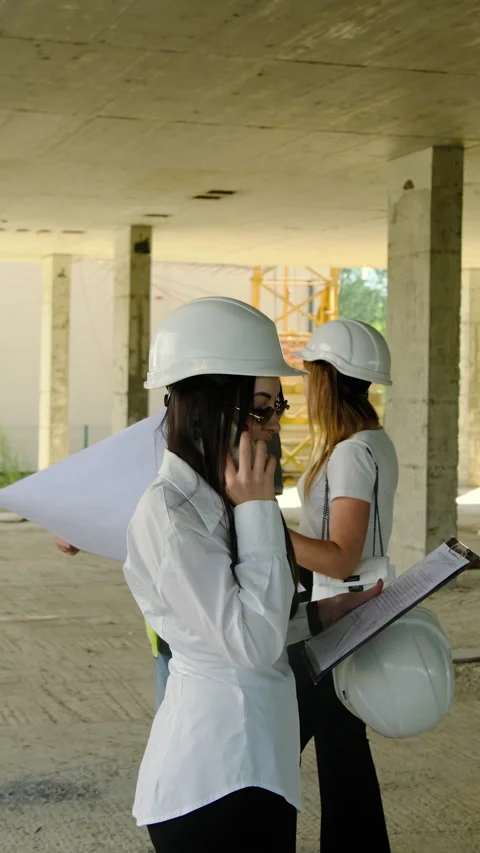 Inspector uses modern technology to communicate with authorities Stock Footage 317623124