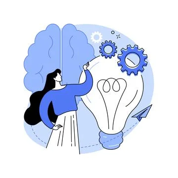 Inspiration abstract concept vector illustration. Stock Illustration